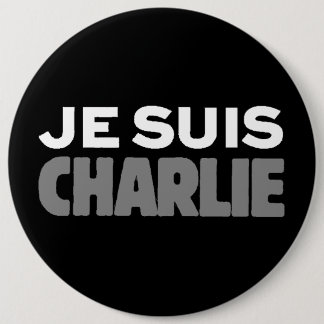 Je Suis Charlie 6 Inch Round Button