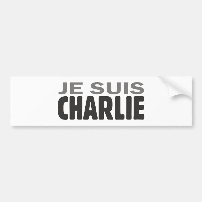 Je Suis Charlie Bumper Sticker (Front)