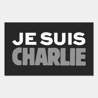 Je Suis Charlie - I am Charlie Black Sticker