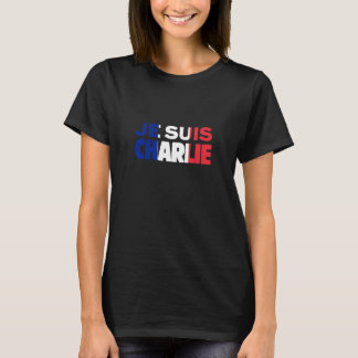 Je Suis Charlie -I am Charlie- Tri-Colour of T-Shirt