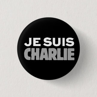 Je Suis Charlie-I am Charlie-Universal Slogan 1 Inch Round Button
