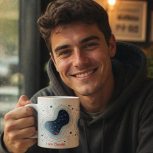 Je suis Claude. Mug cadeau pour nerd