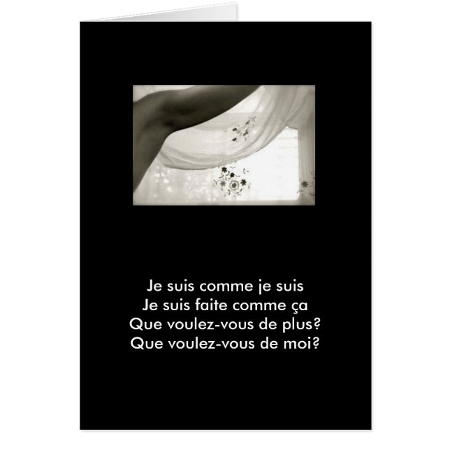 Je Suis Comme Je Suis (Devant)
