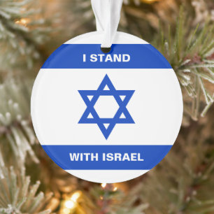 Je suis debout avec Israël texte coutume drapeau I