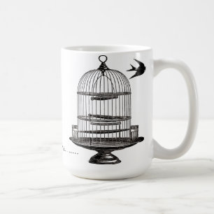 Je suis dehors, ici, Mug de cage à oiseaux victor