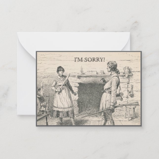 Je suis désolé carte (Devant)