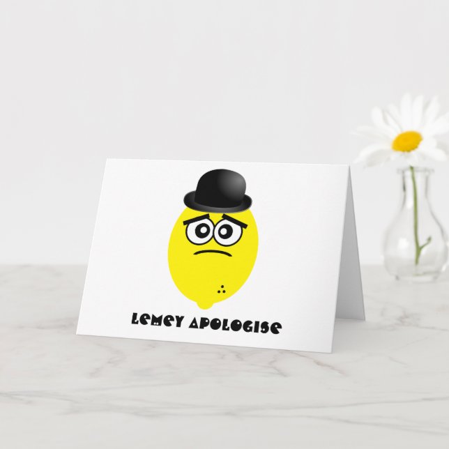 Je suis désolé carte d'excuses (Petite plante)
