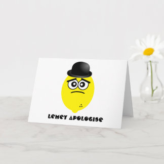 Je suis désolé carte d'excuses