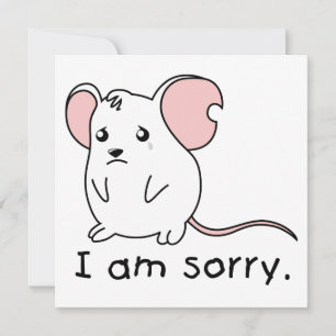 Je suis désolé de pleurer le timbre de carte de so