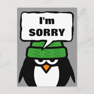 Je suis désolé pour la carte postale de message   