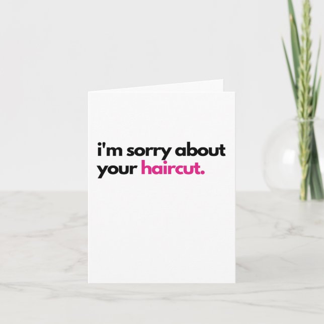 Je suis désolé pour votre carte Sympathy pour la c (Devant)
