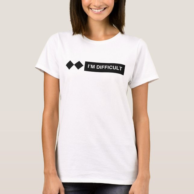 Je suis difficile Ski Snowboard T-shirt (Devant)