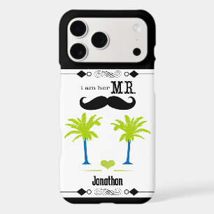 Je suis elle M. Mustache Groom Beach Palm Tree