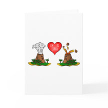 Je suis en lave - carte de Saint-Valentin de la