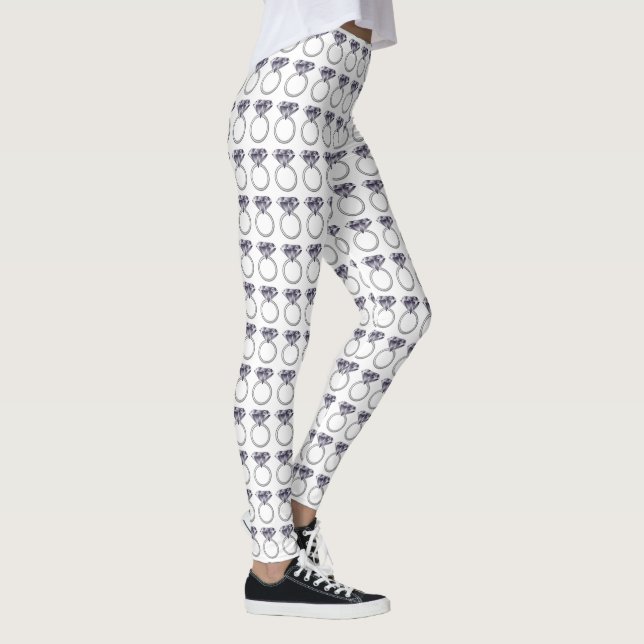 Je suis engagé Leggings de bague de diamant (Droite)