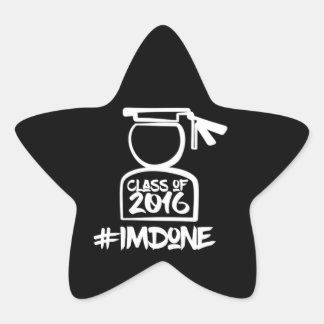 Je suis Fini Sticker Étoile 2016 Senior
