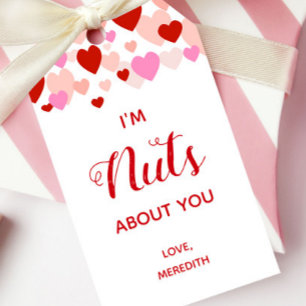 Je suis fou de vous Étiquette de cadeau de la Sain