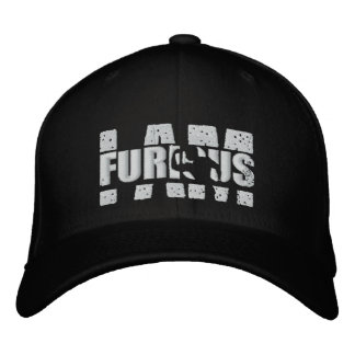 JE SUIS FURIEUX Logo Blanc Laine Casquette Stretch