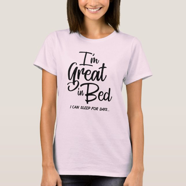 Je suis grand dans le T-shirt de lit (Devant)