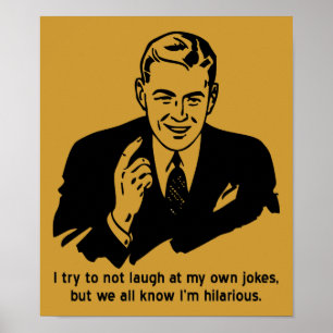 Je suis Hilarious Funny Poster Signe