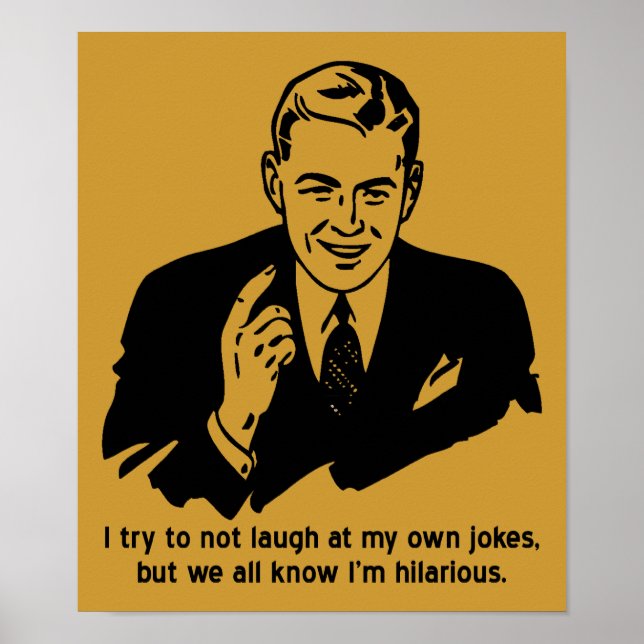 Je suis Hilarious Funny Poster Signe (Devant)