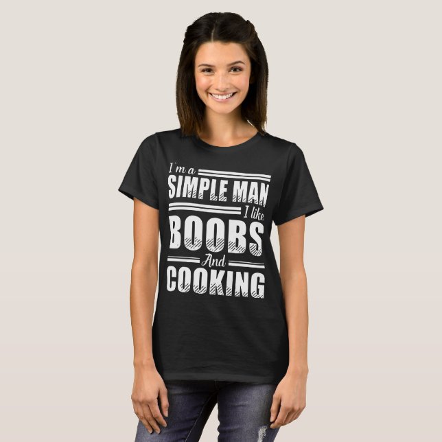 Je suis homme simple que j'aime des T-shirts (Devant entier)