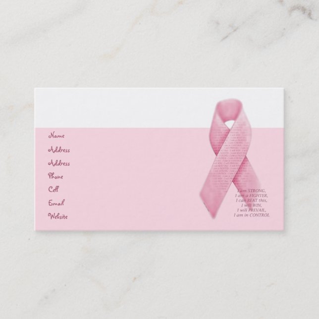 JE SUIS, JE PEUX, JE - carte rose de profil de (Devant)