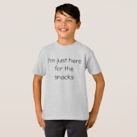 Je suis juste ici pour le T-shirt de garçons de