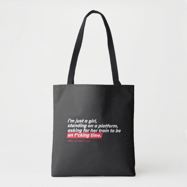 Je suis juste une fille - sac (Devant)