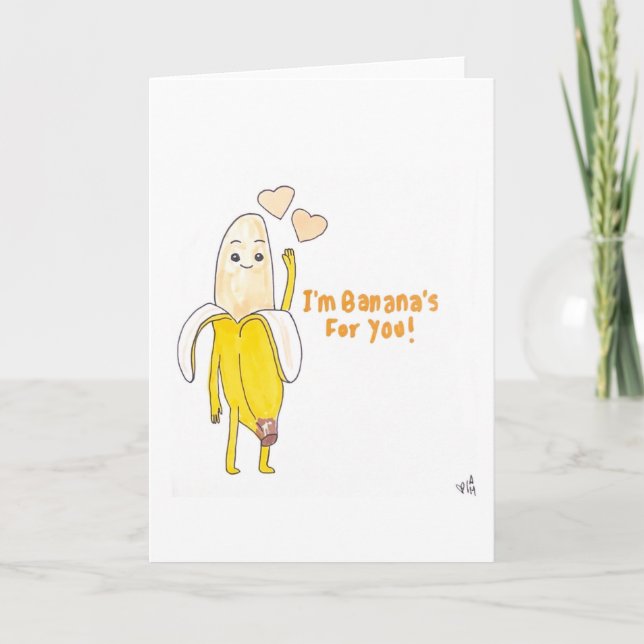 Je suis la carte Bananas For You (Devant)