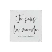Je Suis La Merde marble magnet