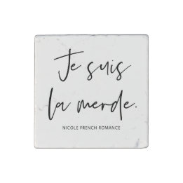 Je Suis La Merde marble magnet