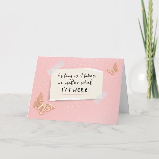 Je suis là pour vous, peu importe quelle carte (Devant)