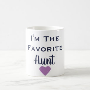 Je suis la tante préférée Marine & Purple Mug