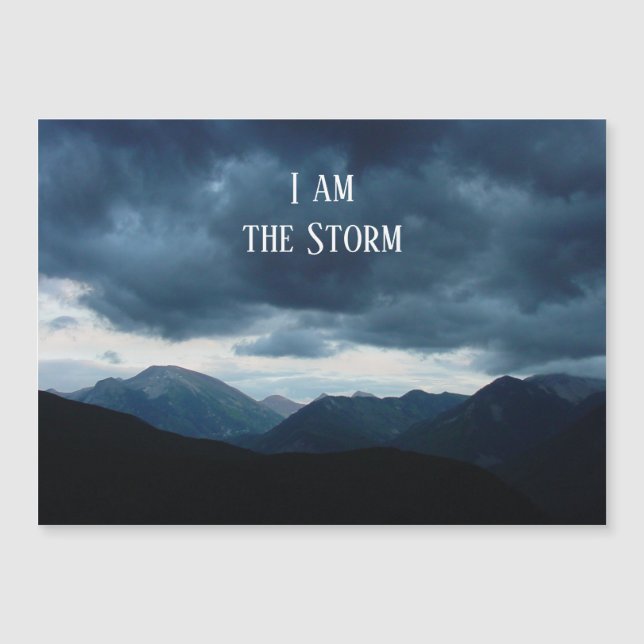 Je Suis La Tempête Colorado Carte Magnétique (Devant)