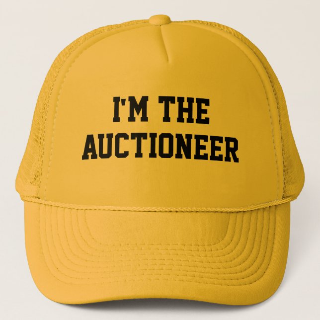 JE SUIS LE Casquette DE L'AUCTIONNAIRE (Devant)