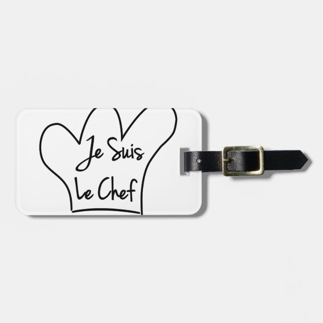 Je Suis Le Chef Luggage Tag (Front Horizontal)