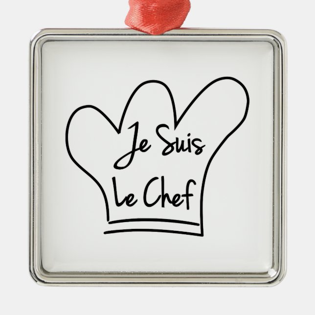 Je Suis Le Chef Metal Ornament (Front)