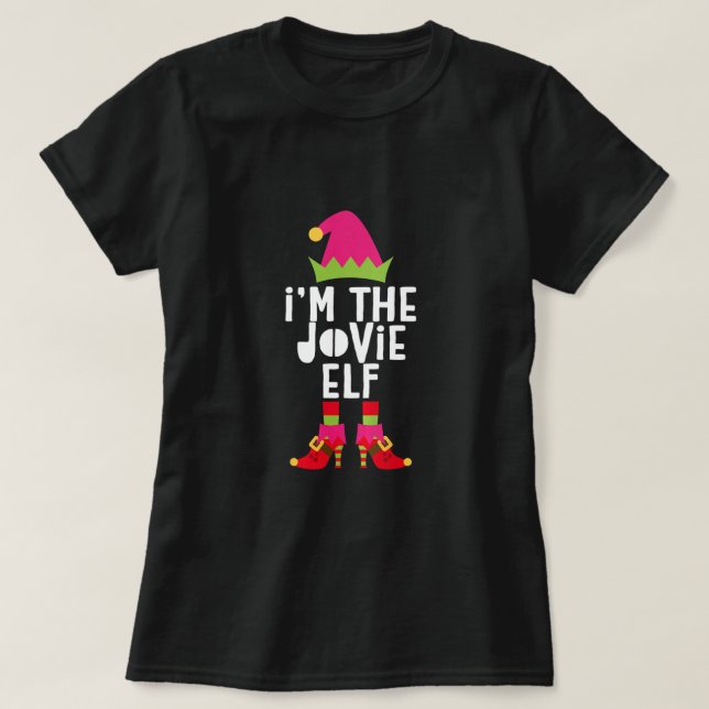 Je suis le costu de Noël Jovie Elf T-Shirt (Design devant)