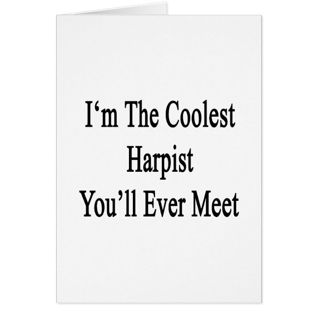 Je suis le harpiste le plus frais que vous (Devant)