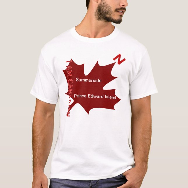 JE SUIS le T-SHIRT CANADIEN #2 - personnalisable (Devant)