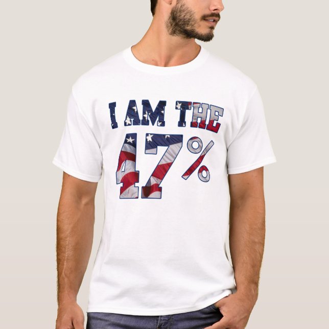 Je suis le T-shirt de drapeau américain de pour (Devant)