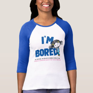 Je suis le T-shirt raglan des femmes ENNUYÉES, dos