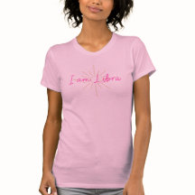 Je suis le t-shirt rose à manches courtes Libra