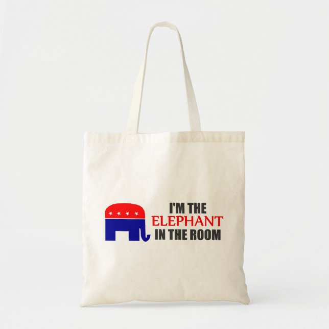 Je suis l'éléphant dans le sac fourre-tout à pièce (Devant)