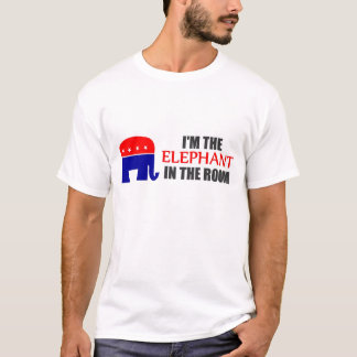 Je suis l'éléphant dans le T-shirt de pièce