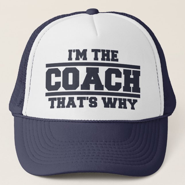 Je suis L'ENTRAÎNEUR qui est pourquoi casquette (Devant)