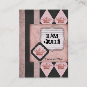Je suis les cartes de visite potelés de la Reine