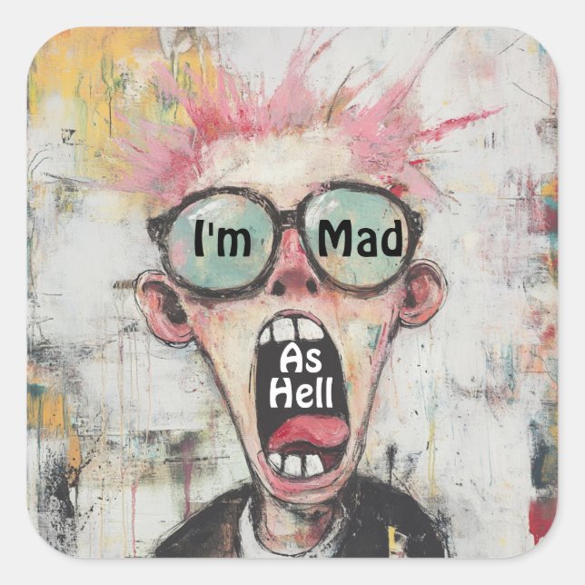 Je suis Mad As Hell Sticker (Devant)