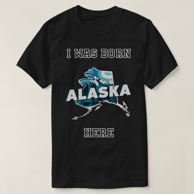 Je Suis Né Ici Alaska TShirt (Design devant)